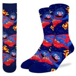 Men's Sesame Street, Super Grover Socks
