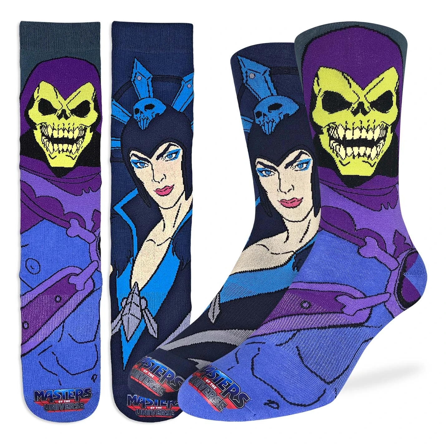 Men's Masters Of The Universe, Skeletor And Evil-Lyn Socks 1 Men's Masters Of The Universe, Skeletor And Evil-Lyn Socks