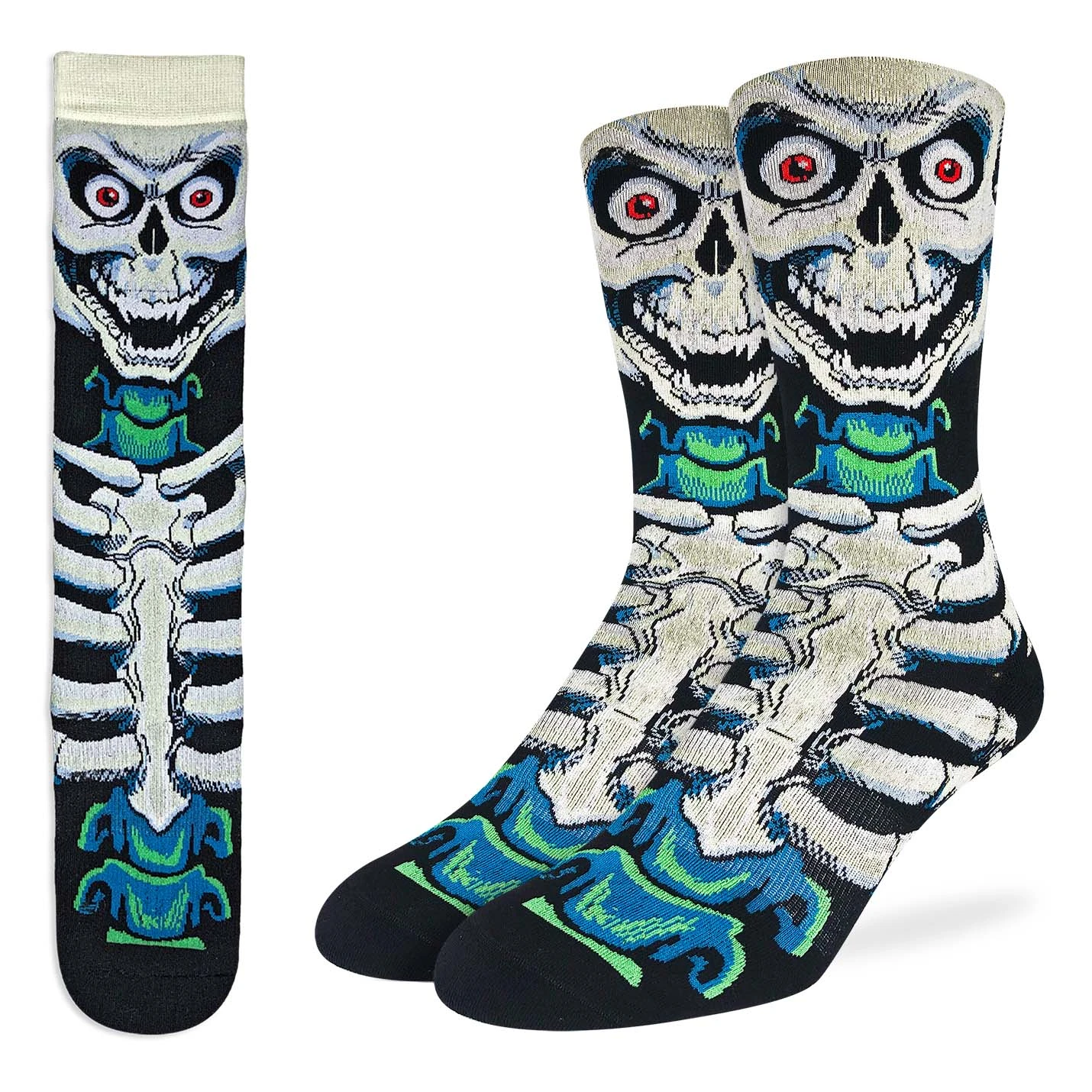 Men's Evil Skeleton Halloween Socks 1 Men's Evil Skeleton Halloween Socks