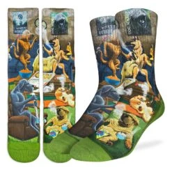 Men's Dogs Smoking Weed Socks