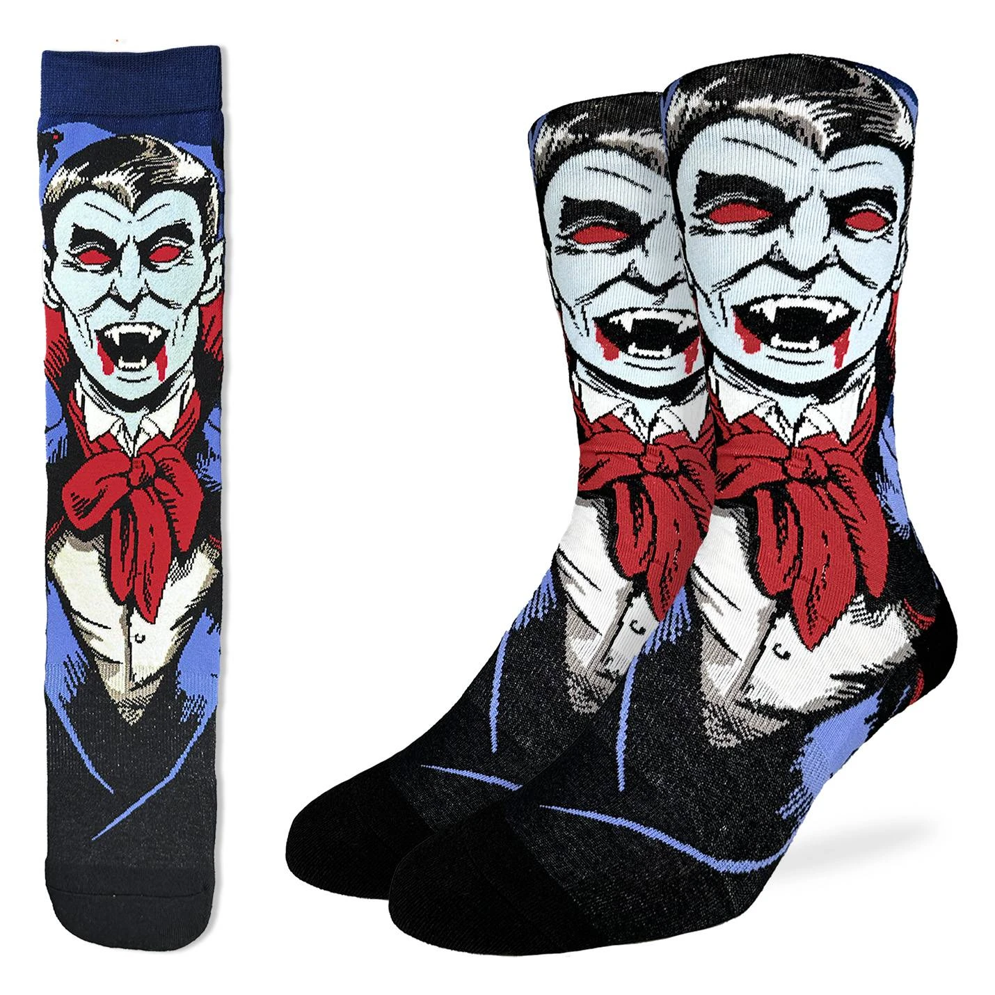 Men's Evil Dracula Halloween Socks 1 Men's Evil Dracula Halloween Socks