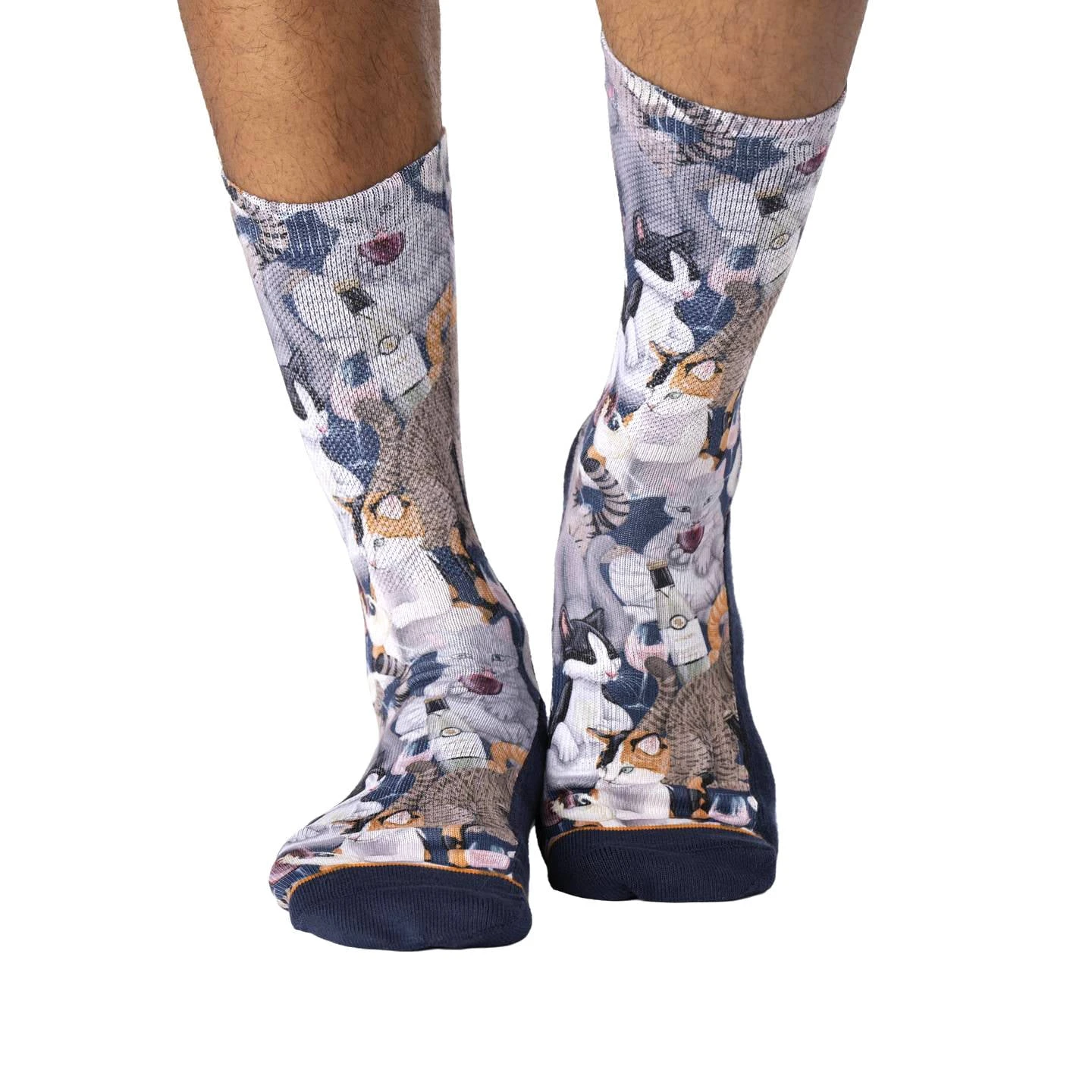 Men's Wine & Cats Socks 2 Men's Wine & Cats Socks - Image 2