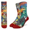 Men's Lizard Vs Robot Socks