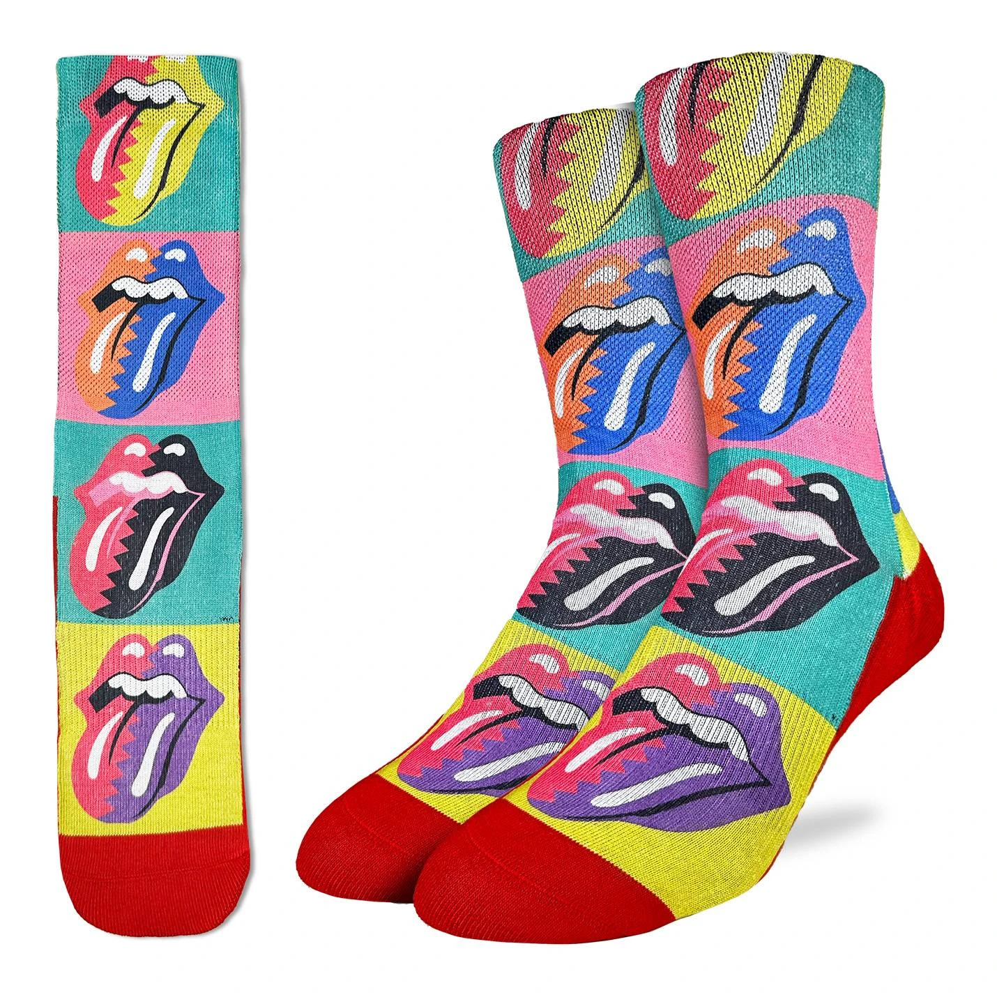 Men's The Rolling Stones, Hot Lips Pop Art Socks 1 Men's The Rolling Stones, Hot Lips Pop Art Socks