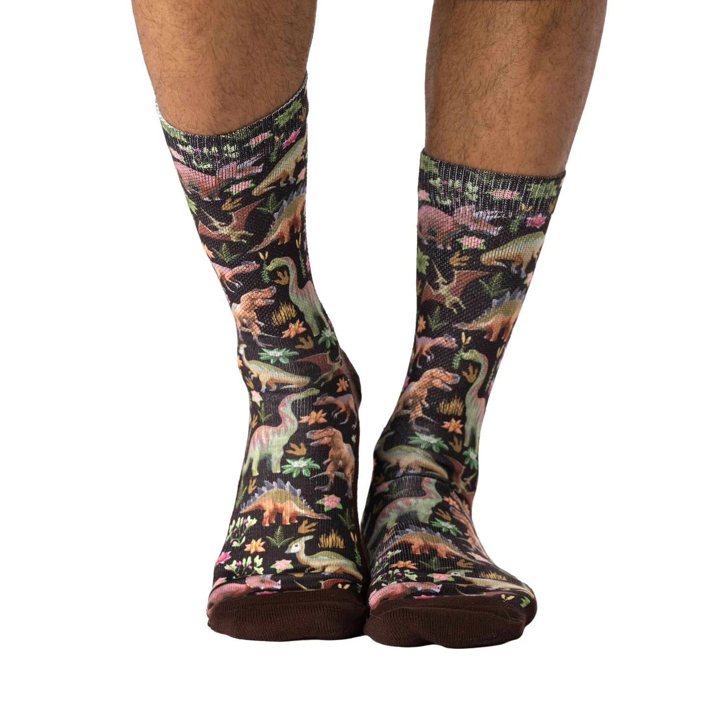 Men's Floral Dinosaurs Socks 2 Men's Floral Dinosaurs Socks - Image 2
