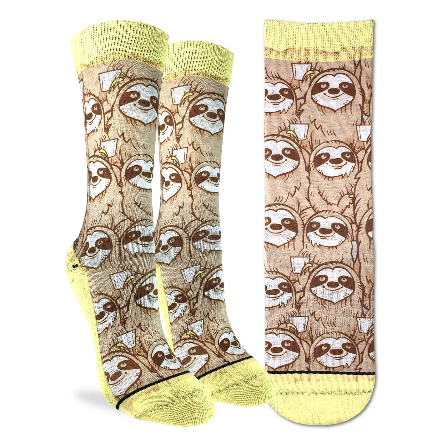 Women's Coffee Sloth Socks 1 Women's Coffee Sloth Socks