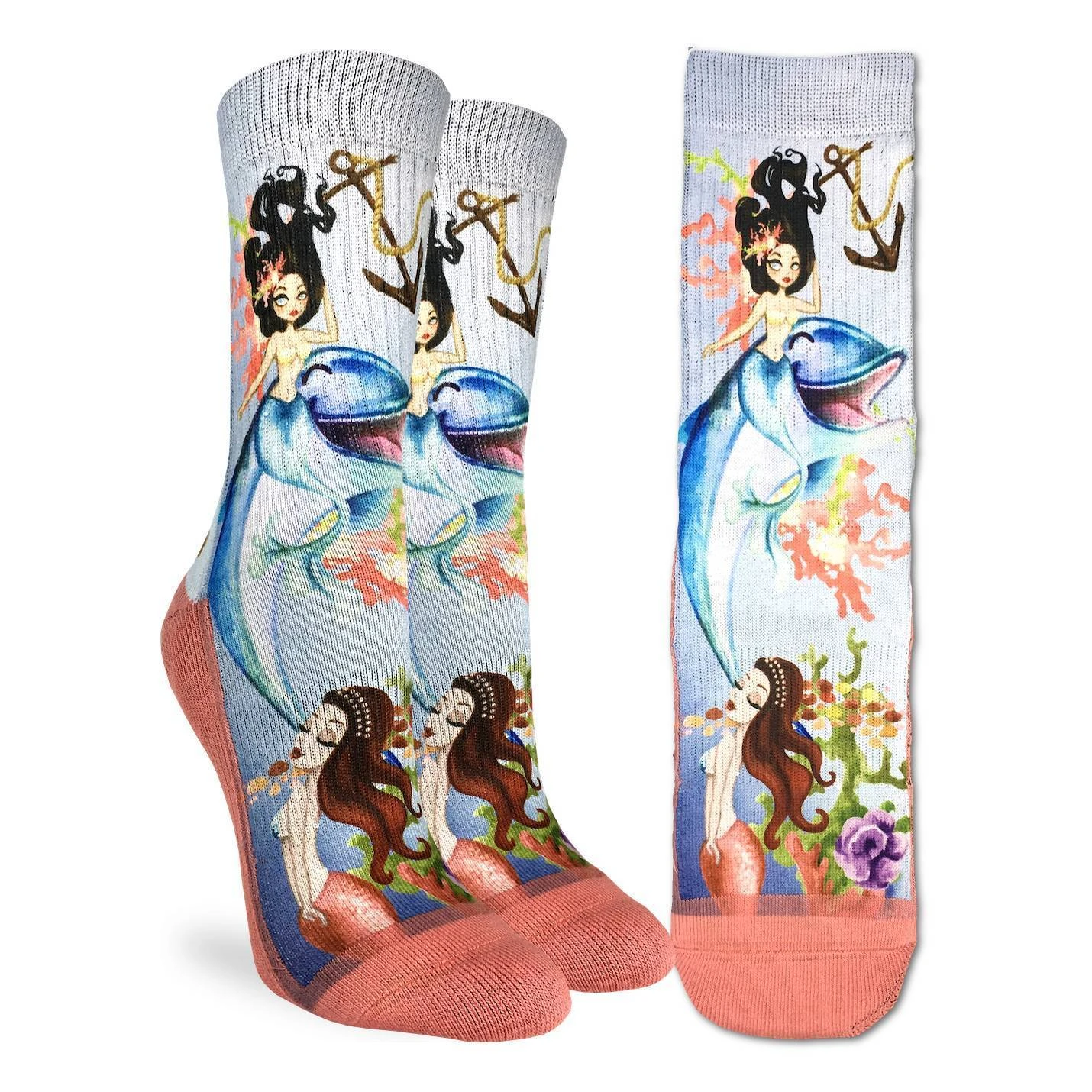 Women's Mermaids & Dolphins Socks 1 Women's Mermaids & Dolphins Socks