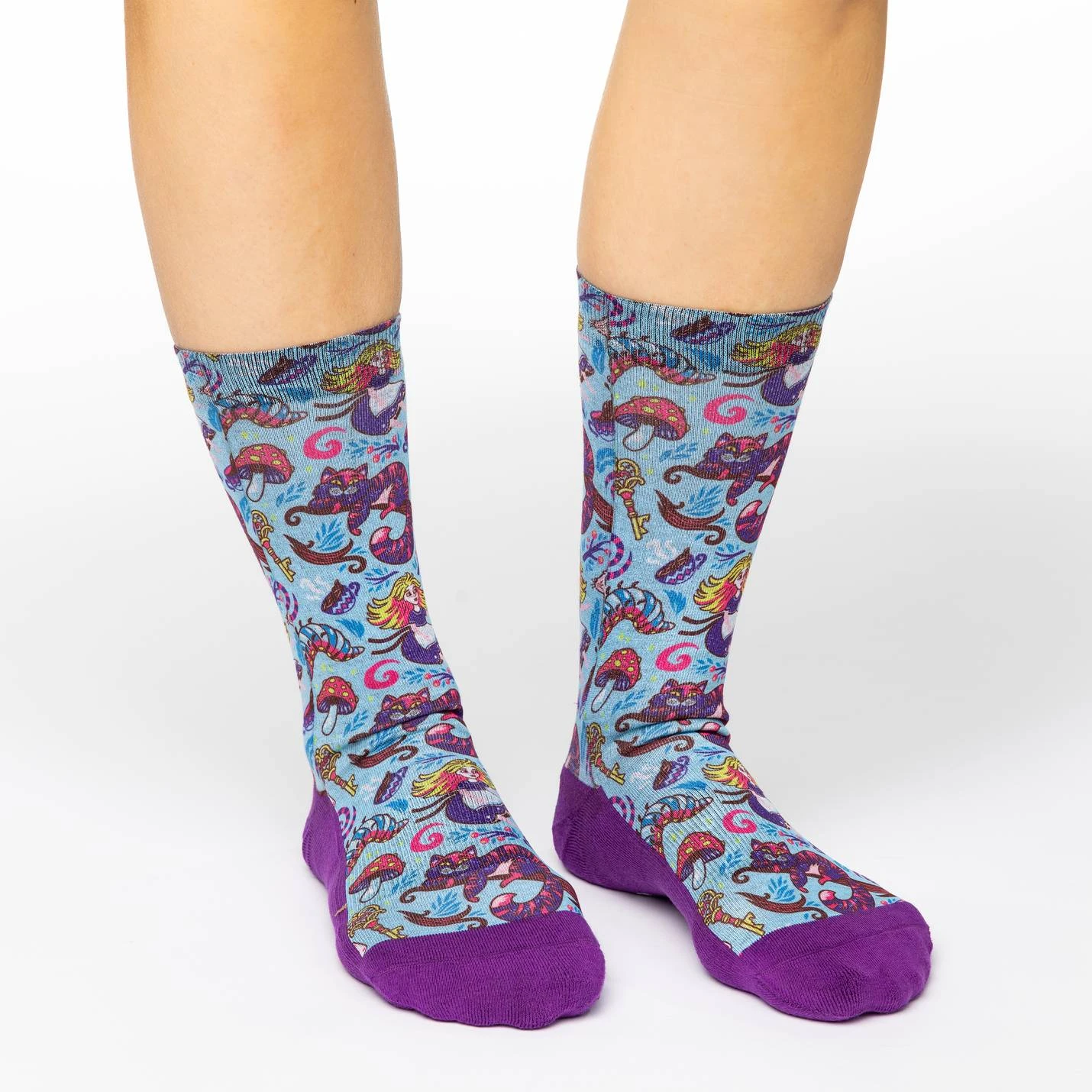 Women's Alice In Wonderland Socks 2 Women's Alice In Wonderland Socks - Image 2
