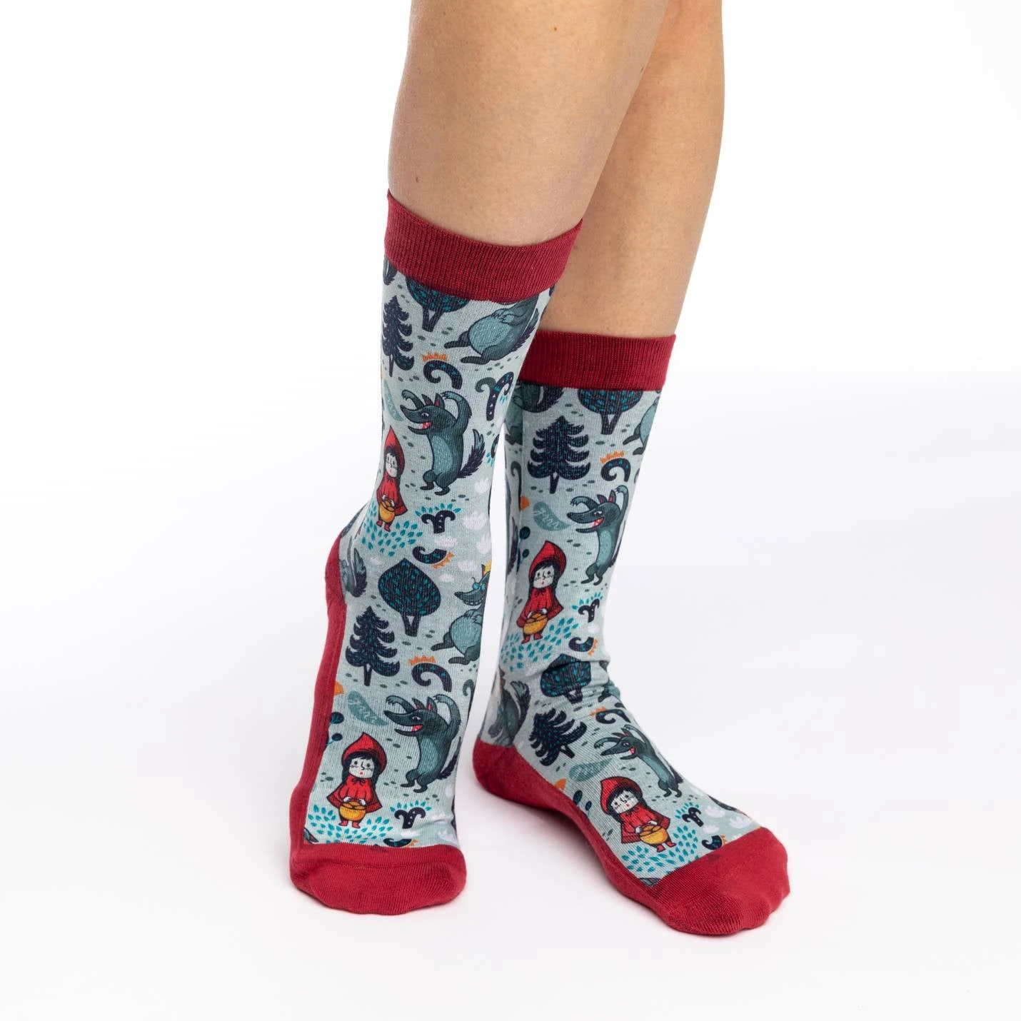 Women's Little Red Riding Hood Socks 2 Women's Little Red Riding Hood Socks - Image 2