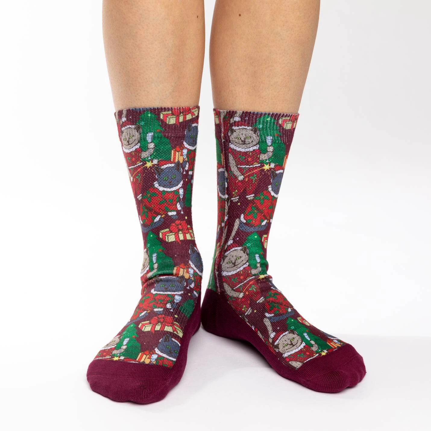 Women's Christmas Cat Socks 2 Women's Christmas Cat Socks - Image 2