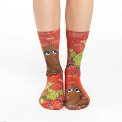 Good Luck Sock Store -Good Luck Sock Store 5171 Good Luck Sock Big Bird and Snuffleupagus Socks v2