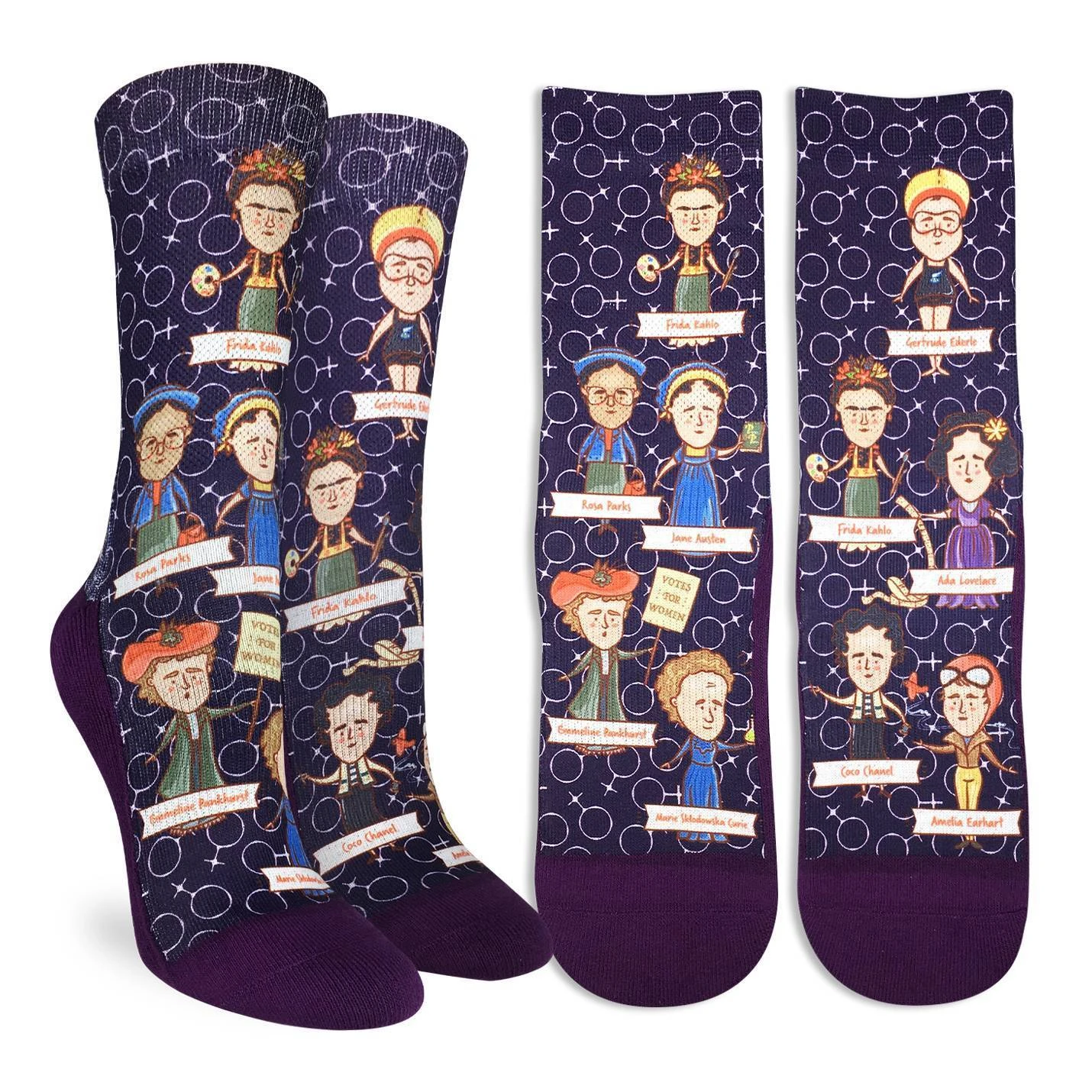 Women's Great Women In History Socks 1 Women's Great Women In History Socks