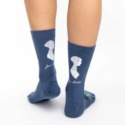 Women's Jane Austen Socks 5 Women's Jane Austen Socks -Good Luck Sock Store 5184 Jane Austen back v2