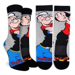 Women's Popeye, Popeye And Olive Socks