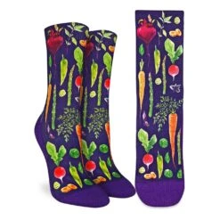 Women's Veggies, Purple Socks