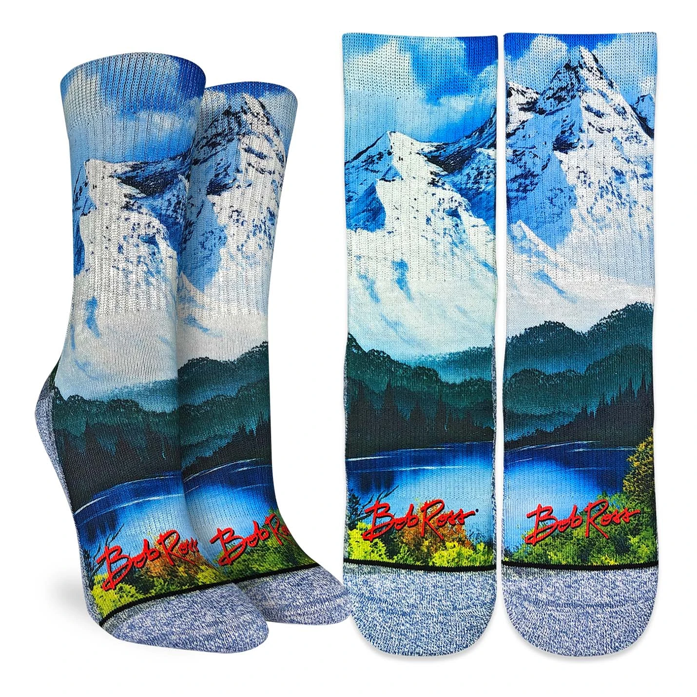 Women's Bob Ross, Mountain & Lake Socks 1 Women's Bob Ross, Mountain & Lake Socks