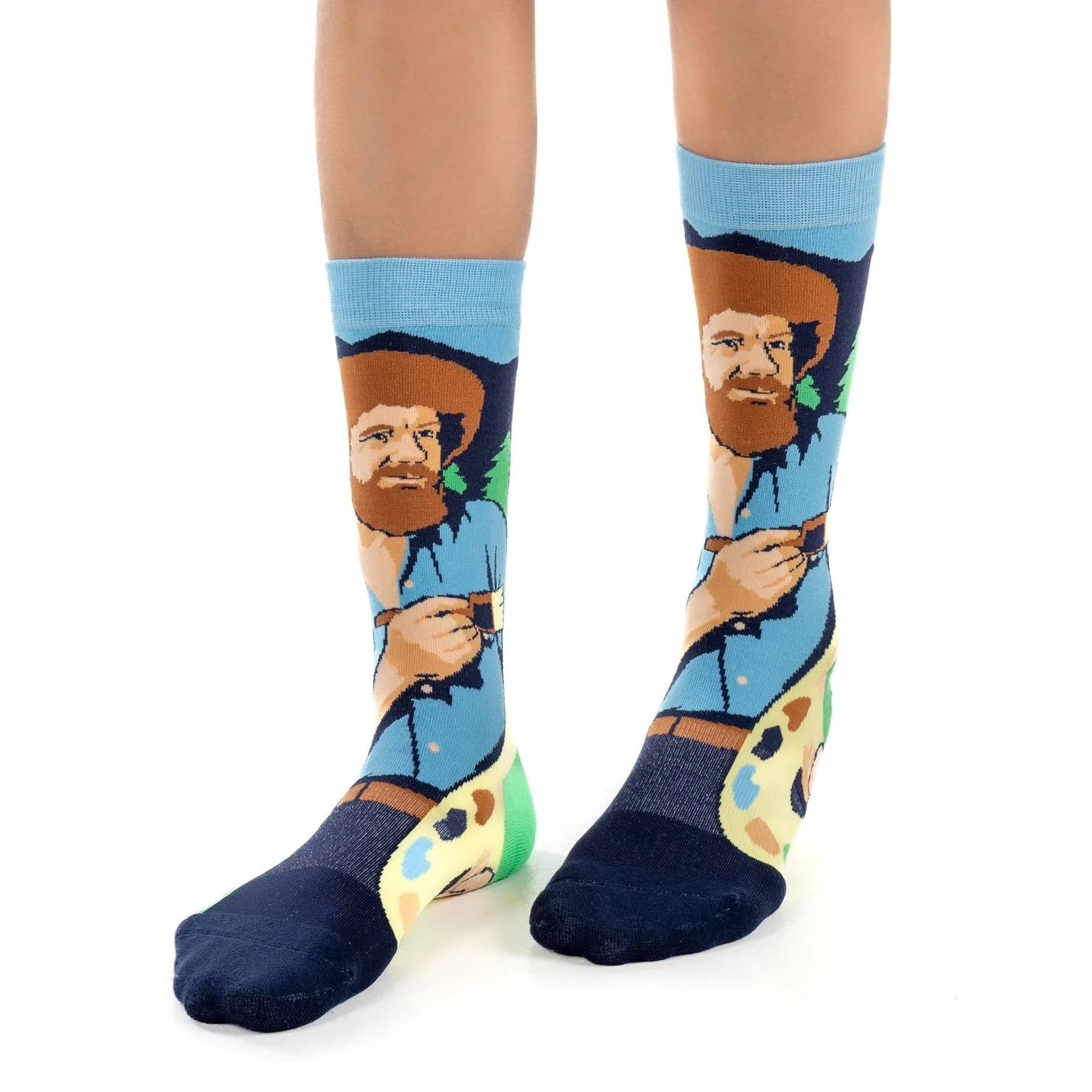 Women's Bob Ross, Exploring Color Palettes Socks 2 Women's Bob Ross, Exploring Color Palettes Socks - Image 2