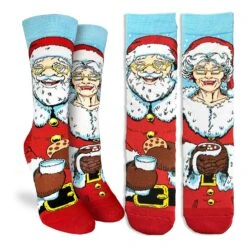 Women's Santa And Mrs. Claus Christmas Socks