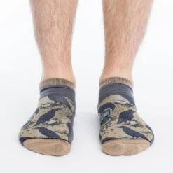 Men's Coffee Crow Ankle Socks -Good Luck Sock Store 6006 Good Luck Sock Coffee Crow Ankle Socks 3 v2