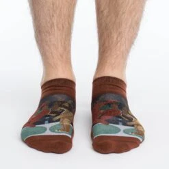 Men's Wrestling Good Vs. Evil Ankle Socks -Good Luck Sock Store 6017 Good Luck Sock Wrestling Good vs Evil Ankle Socks 3 v2