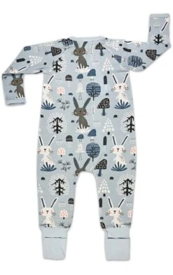 Good Luck Sock Store -Good Luck Sock Store 80030 BunnyRabbitsBlue Back