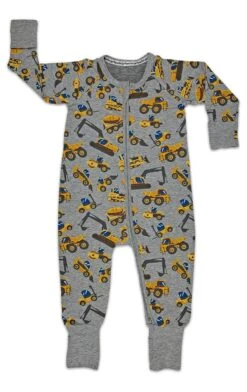 Construction Vehicles Baby Pajamas