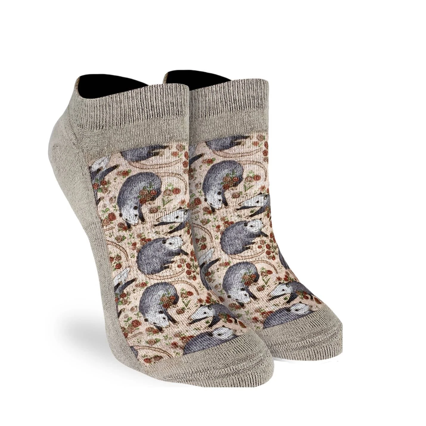 Women's Opossum Ankle Socks 1 Women's Opossum Ankle Socks