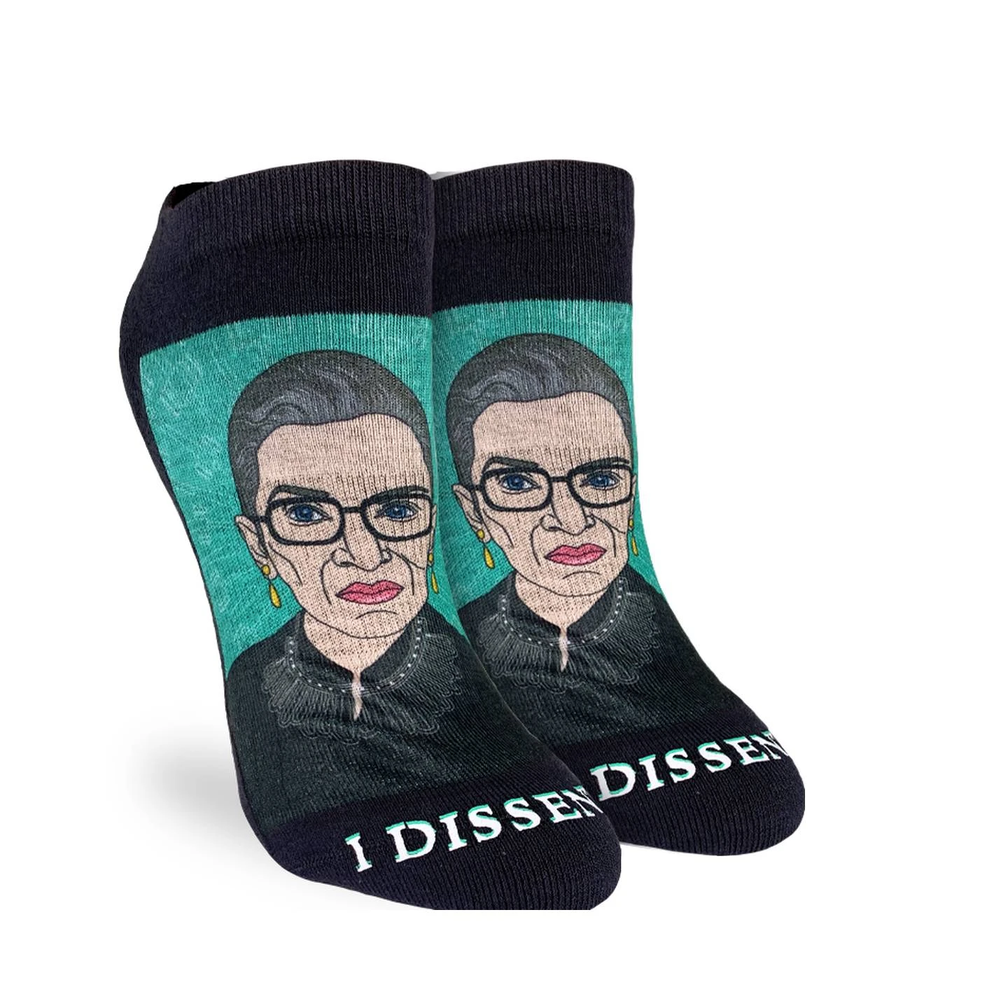 Women's Ruth Bader Ginsburg Portrait Ankle Socks 1 Women's Ruth Bader Ginsburg Portrait Ankle Socks