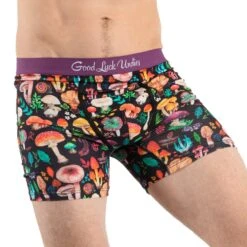 Men's Mushrooms Underwear -Good Luck Sock Store 9004 Mushrooms fun