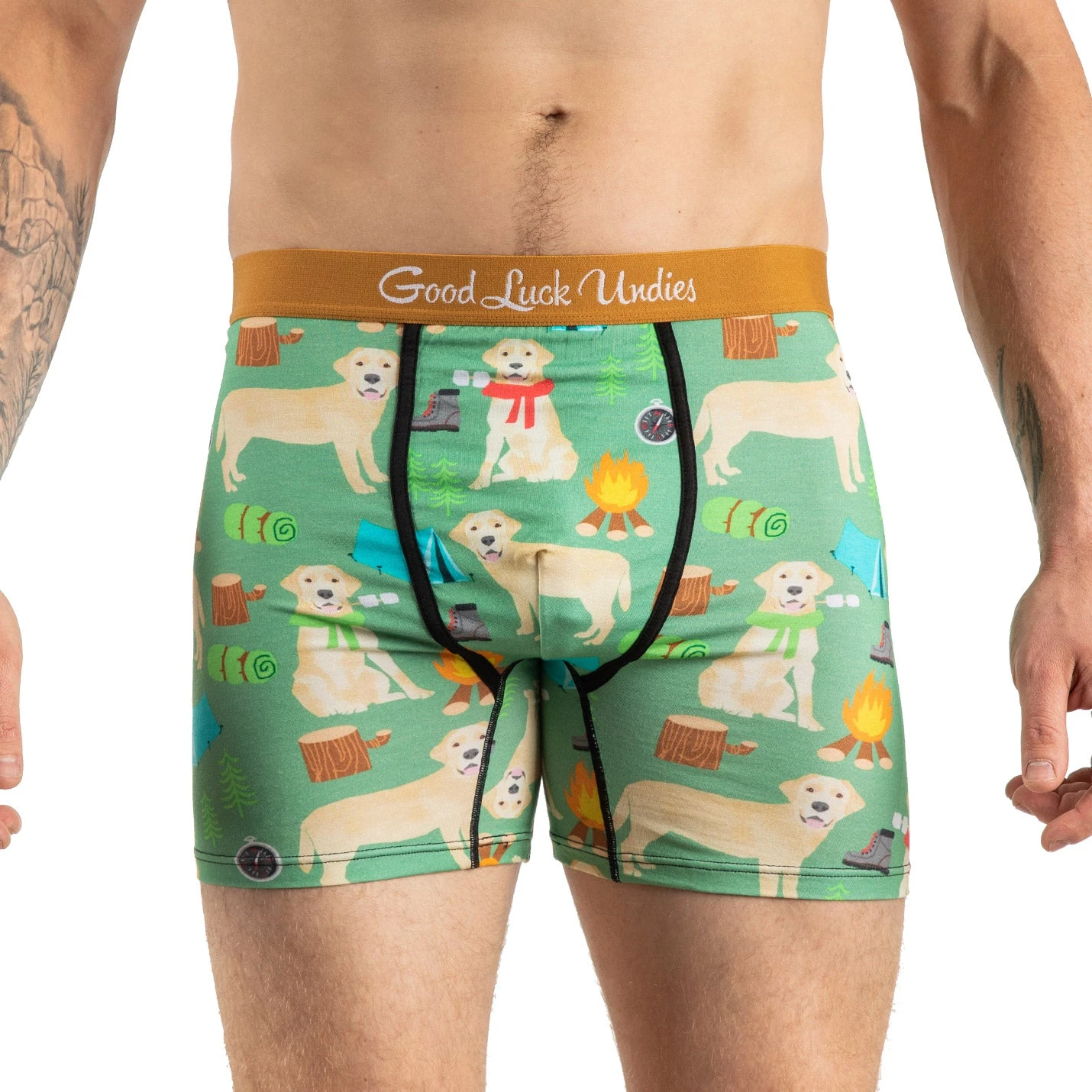 Men's Camping Labrador Retriever Underwear 2 Men's Camping Labrador Retriever Underwear - Image 2