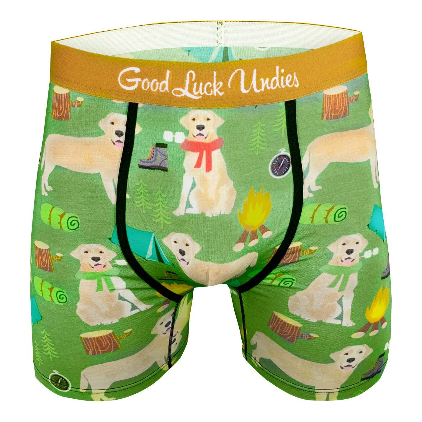 Men's Camping Labrador Retriever Underwear 1 Men's Camping Labrador Retriever Underwear