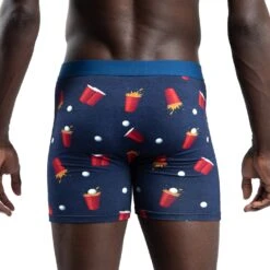 Men's Beer Pong Underwear 9 Men's Beer Pong Underwear -Good Luck Sock Store 90080 Beer Pong Back