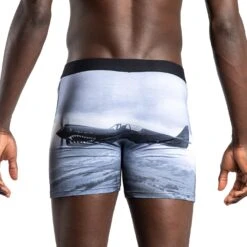 Men's Vintage Fighter Planes Underwear 8 Men's Vintage Fighter Planes Underwear -Good Luck Sock Store 9011 Vintage Fighter Planes back