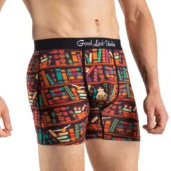 Men's Library Books Underwear 9 Men's Library Books Underwear -Good Luck Sock Store 9016 Library Books fun