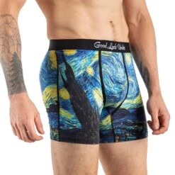Men's The Starry Night Underwear 10 Men's The Starry Night Underwear -Good Luck Sock Store 9018 Starry night fun