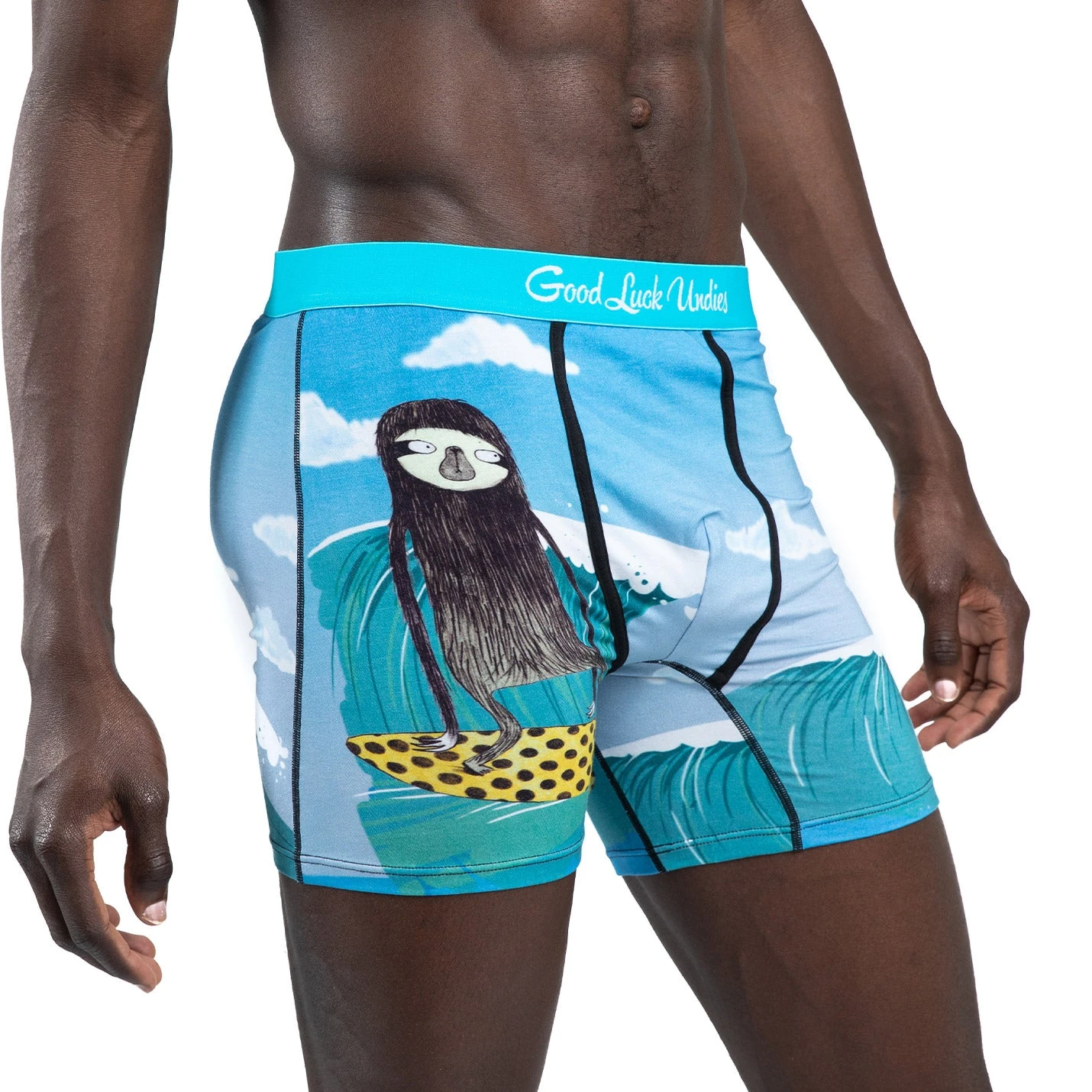 Men's Surfing Sloth Underwear 5 Men's Surfing Sloth Underwear - Image 5