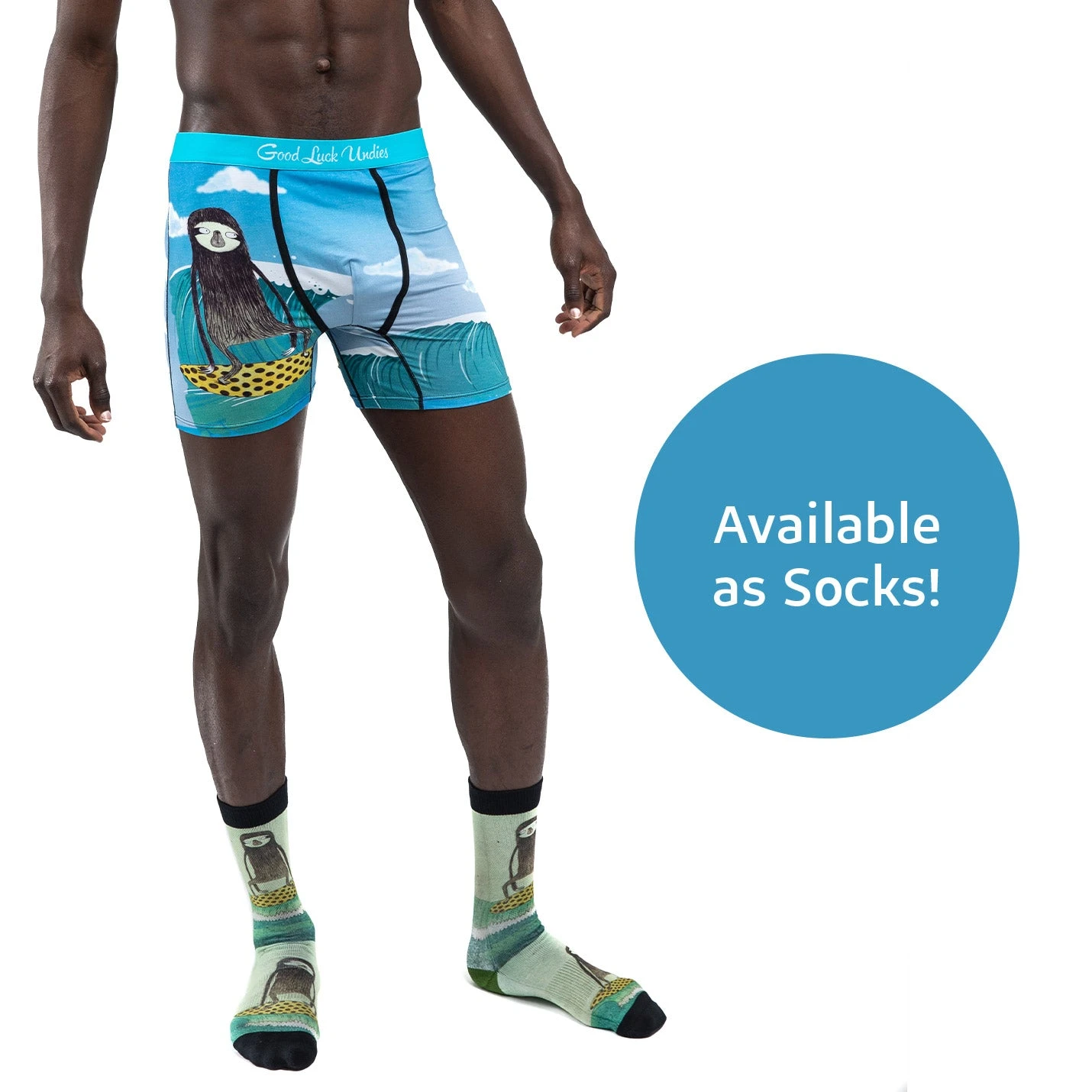 Men's Surfing Sloth Underwear 6 Men's Surfing Sloth Underwear - Image 6