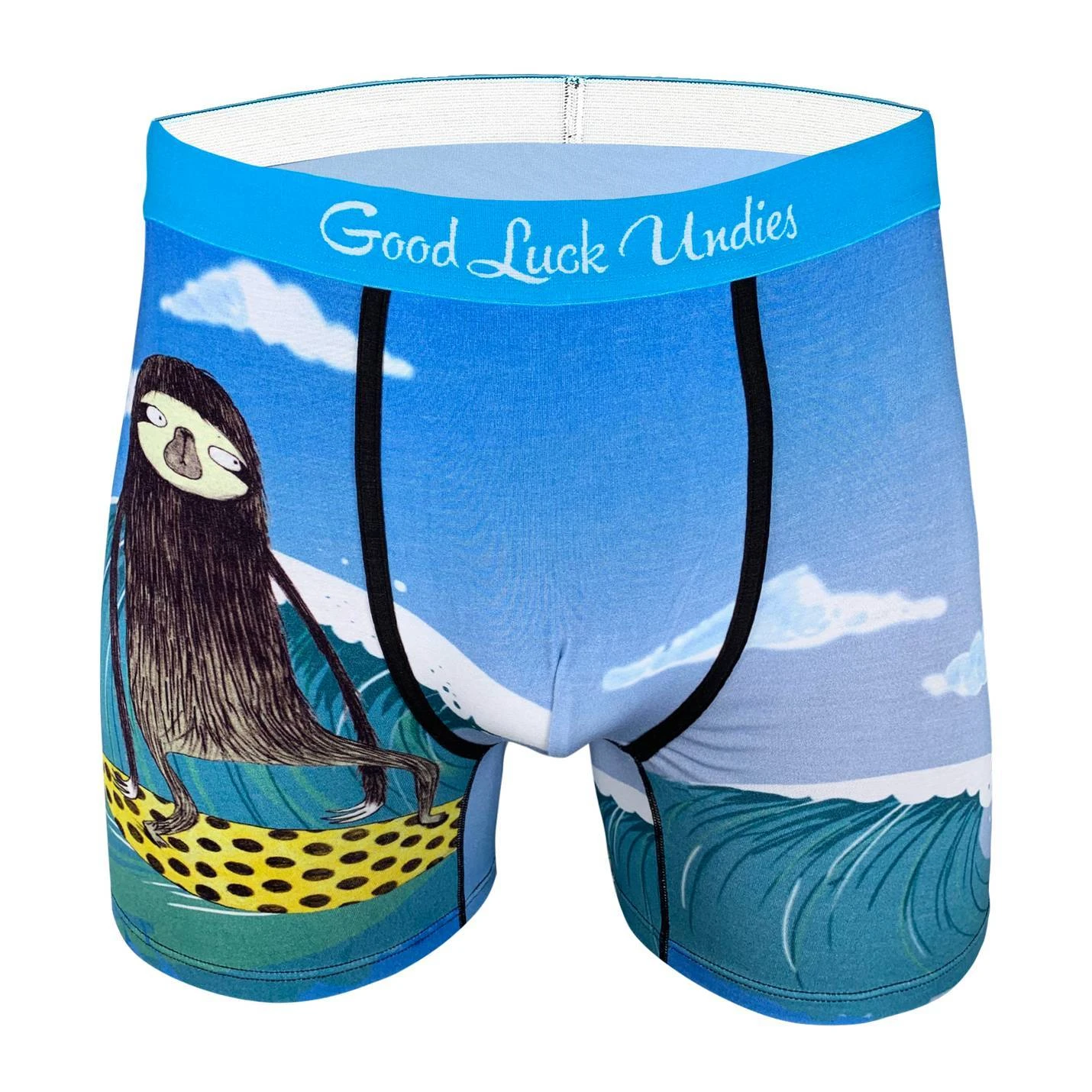 Men's Surfing Sloth Underwear 1 Men's Surfing Sloth Underwear