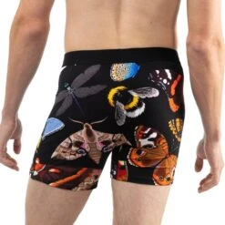 Men's Flying Insects Underwear -Good Luck Sock Store 9036 Flying Insects Back