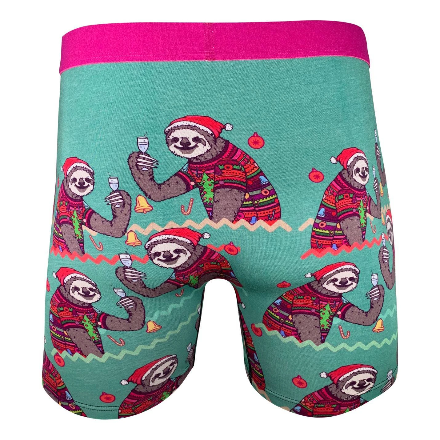 Men's Christmas Sloths Underwear 3 Men's Christmas Sloths Underwear - Image 3