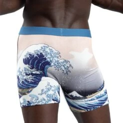 Men's The Great Wave Off Kanagawa Underwear 9 Men's The Great Wave Off Kanagawa Underwear -Good Luck Sock Store 9037 The Great Wave Off Kanagawa Back