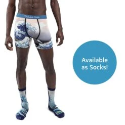 Men's The Great Wave Off Kanagawa Underwear 11 Men's The Great Wave Off Kanagawa Underwear -Good Luck Sock Store 9037 The Great Wave Off Kanagawa Socks