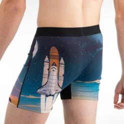 Men's Rocket Launch Underwear 9 Men's Rocket Launch Underwear -Good Luck Sock Store 9038 Rocket Launch Back