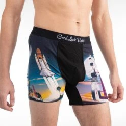 Men's Rocket Launch Underwear 10 Men's Rocket Launch Underwear -Good Luck Sock Store 9038 Rocket Launch Fun