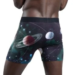 Men's Solar System Underwear -Good Luck Sock Store 9039 Solar System Back