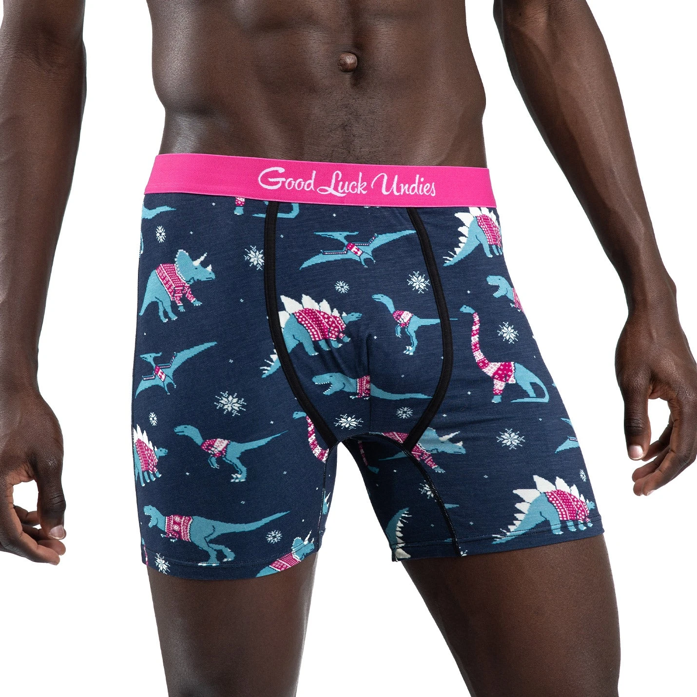 Men's Christmas Sweater Dinosaur Underwear 2 Men's Christmas Sweater Dinosaur Underwear - Image 2