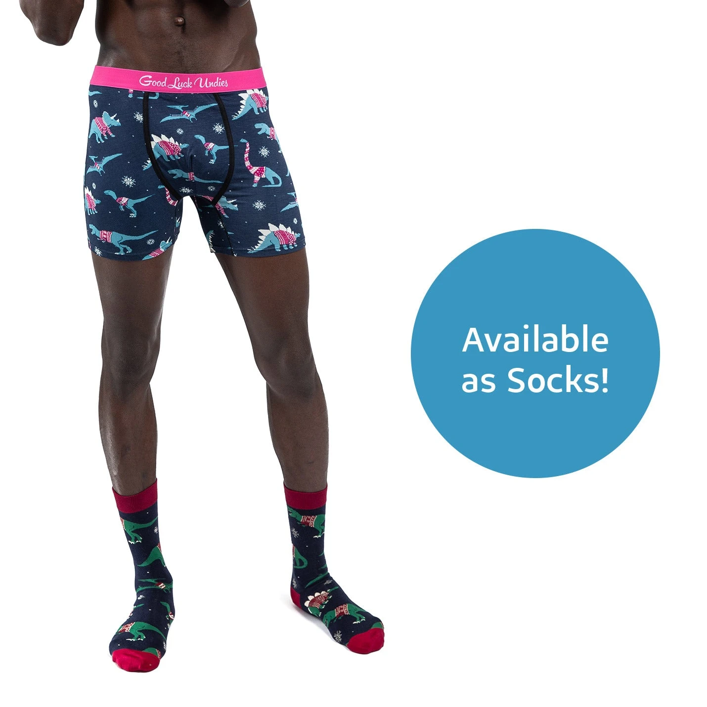 Men's Christmas Sweater Dinosaur Underwear 6 Men's Christmas Sweater Dinosaur Underwear - Image 6