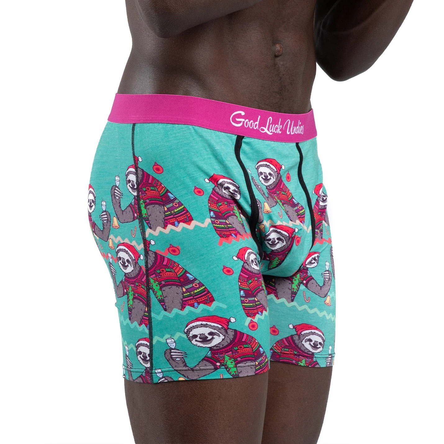 Men's Christmas Sloths Underwear 5 Men's Christmas Sloths Underwear - Image 5
