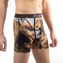 Men's Mammoths Fighting Underwear -Good Luck Sock Store 9047 Mammoths Fighting Fun