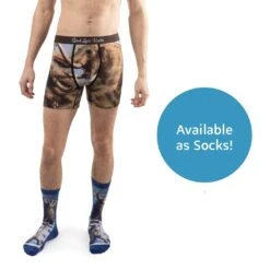 Men's Mammoths Fighting Underwear -Good Luck Sock Store 9047 Mammoths Fighting Socks